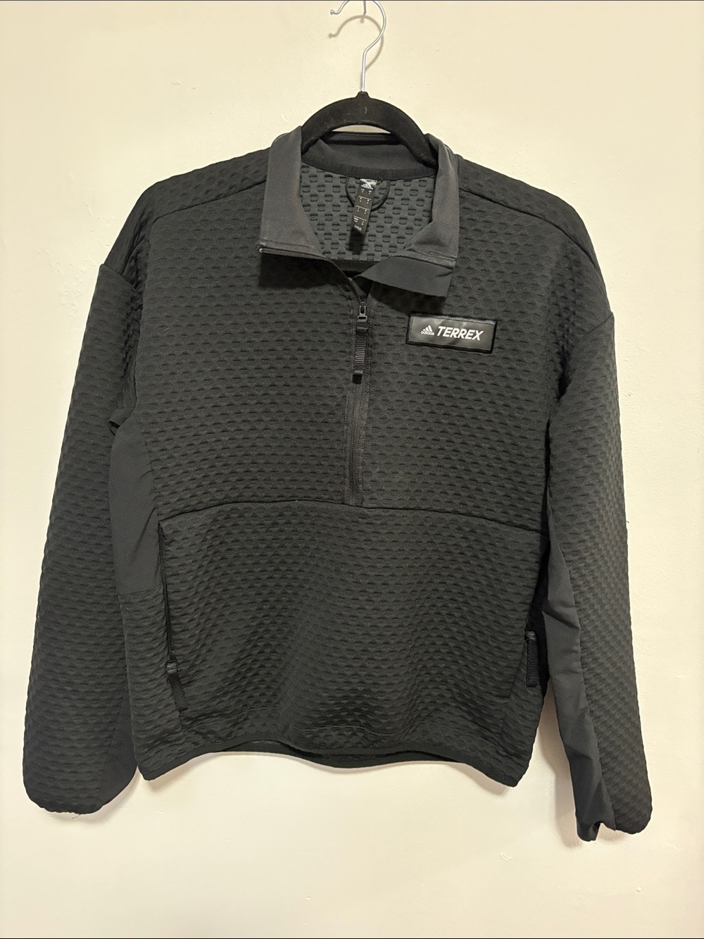 Adidas Black Quarter-Zip Terrex Pullover